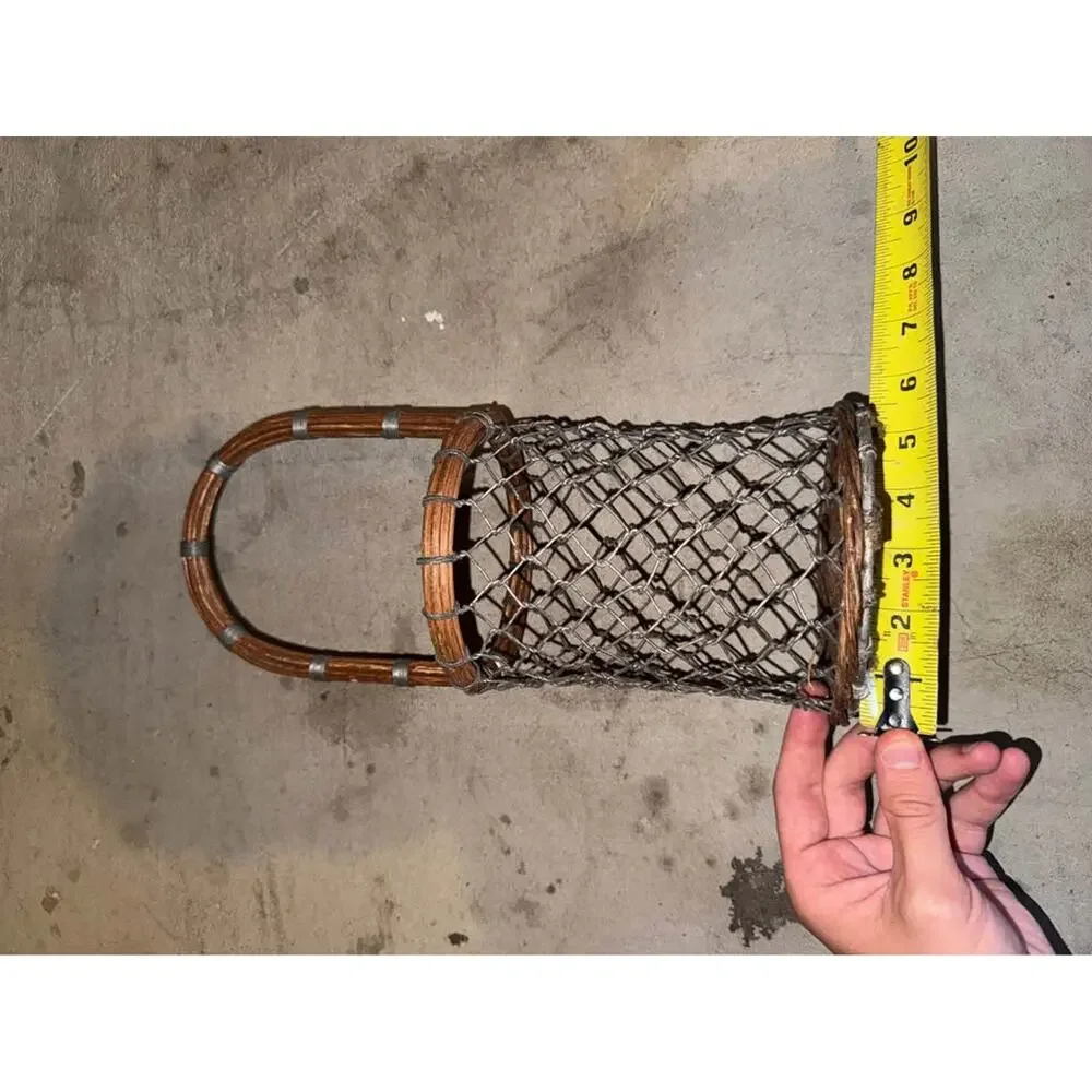 Vintage 1970s Wine Bottle Basket Caddy Holder